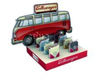 VW Collection Feuerzeuge, Display, VW Bulli Front, 8 Stück in 4 Farben
