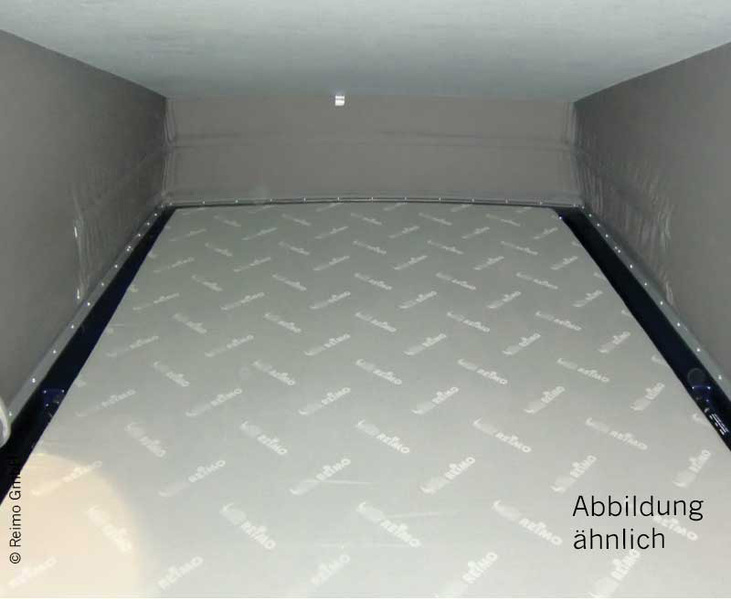 Schlafdachbett Easy Fit VW T6, T5 KR, vorne hoch, Hellgrau-Schichtstoff