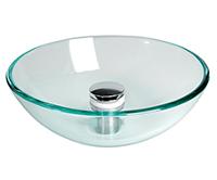 Waschbecken Edelstahl und Glas